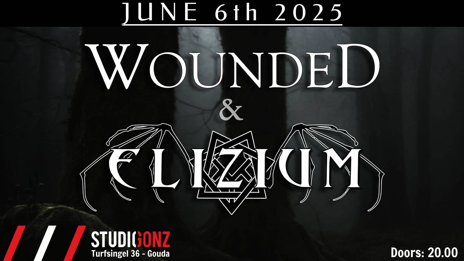 Elizium & The Wounded - NEW DATE